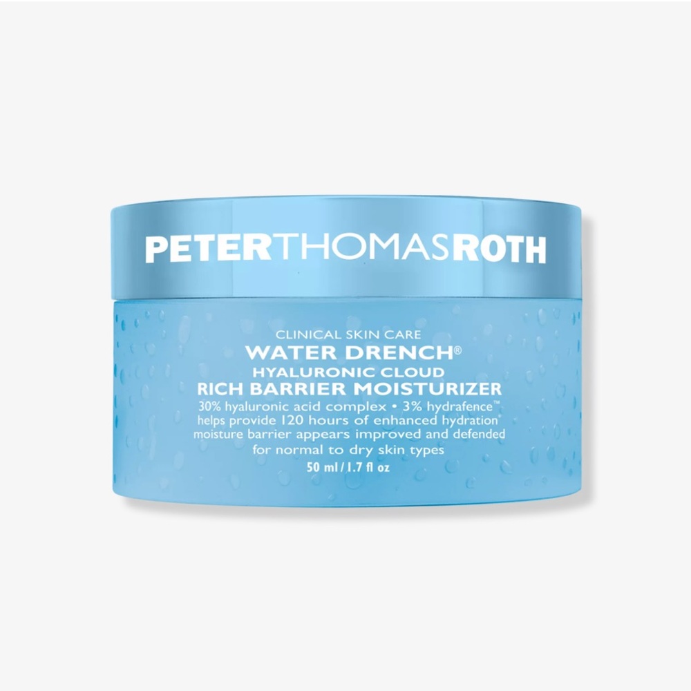 PETER THOMAS ROTH Water Drench Hyaluronic Cloud Rich Barrier Moisturizer 1.7oz